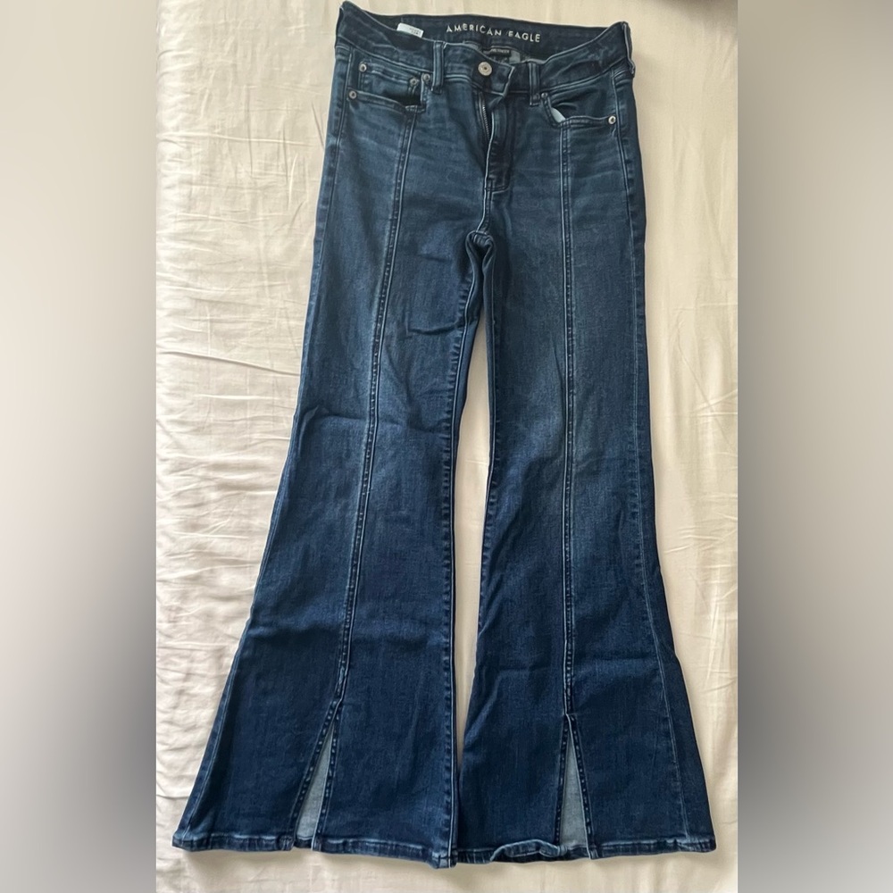 American Eagle Dark Blue Flare Jeans